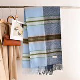 SOFT GRADIENT KNIT TASSEL SCARF WRAP SHAWL_CWASC2739
