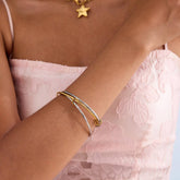 18K GOLD MULTI LAYER TITANIUM STEEL BRACELET_CWAJE4644