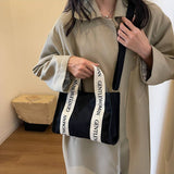 NEW CASUAL LETTER BASKET CANVAS SHOULDER BAG_CWAB2675