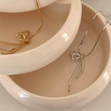 BASIC BOW FRESH AND SWEET NECKLACE_CWAJE1597