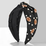 FOOTBALL BASKETBALL DECORATED PEARL HEADBAND_CWAHA2548