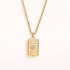 CREATIVE STAINLESS STEEL NICHE DESIGN NECKLACE_CWMM3772