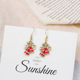 CHRISTMAS CREATIVE SWEET BOW BELL EARRINGS_CWAJE1869
