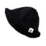 2 6 YEARS OLD PLUSH BRIM BUCKET HAT KNITTED HAT_CWAH2044