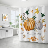 HARVEST PUMPKIN SERIES SHOWER CURTAIN_CWMM1802