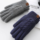 THICKENED FLEECE KNITTED TOUCH SCREEN GLOVES_CWAG0400
