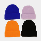 SIMPLE WOOL KNITTED HAT_CWAH1585