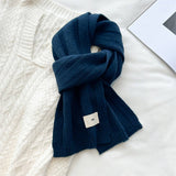 Knit Stripe Scarf Warm Fall/Winter Unisex Scarf_Cwasc0985