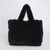 PLUSH SHOULDER TOTE BAG FLUFFY UNDERARM PURSE_CUAB00585