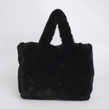 Winter Simple Underarm Bag Handbag Plush Bag_Cwab3971