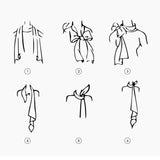 Vintage French Print Scarf 90Cm Silk Feel Square