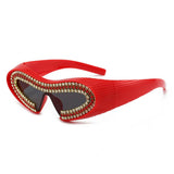 FUTURISTIC SMALL FRAME ONE PIECE SUNGLASSES_CWASG0836