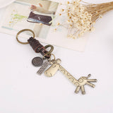 CREATIVE CUTE GIRAFFE LEATHER KEYCHAIN_CWMM4703