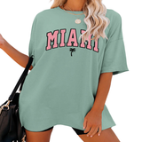 FUNNY LETTER PRINT T SHIRT FOR WOMEN LOOSE FIT_CWTTS1459