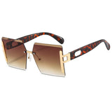 RIMLESS CUT EDGE OCEAN LENS SUNGLASSES UNISEX_CWASG1164