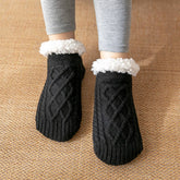 Warm Sleeping Carpet Socks Plush Indoor Slippers_Cwms0704