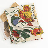 Retro Clip-On Large Flower Warm Short Beard Scarf_Cwasc0487