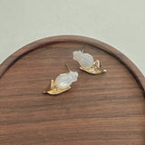 LIGHTWEIGHT LUXURIOUS SHELL TULIP EARRINGS_CWAJE1293