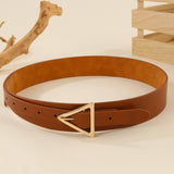Triangle Metal Buckle Decorative Belt_Cwmm3947