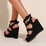 BEAUTIFUL FASHIONABLE PLATFORM WEDGE HIGH HEELS_CWSHH0125