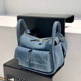 DENIM CROSSBODY BAG 2024 NEW CANVAS SHOULDER BAG_CWAB1930