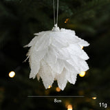 White Petal Foam Xmas Ball Tree Hanging Decor_Cwmm9676