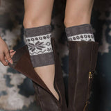 AUTUMN AND WINTER COLOR MATCHING CHRISTMAS SOCKS_CWMS0755