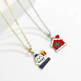 Christmas Cartoon Pendant Necklace_Cwaje2156
