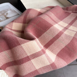 Fresh Plaid Cashmere Feel Tassel Scarf Wrap_Cwasc03245