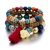 STYLISH ELEPHANT TASSEL MULTI LAYER BRACELET_CWASC0691