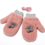 Winter Warm Knitted Rabbit Fur Gloves For Women_Cwag0263