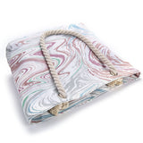 SIMPLE WHITE PAINTED PRINTED SHOULDER BAG_CUAB0230