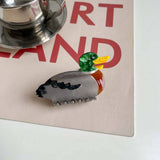 Bird Hair Claw Cetate Swan Peacock & Swallow Clip_Cwaha5763