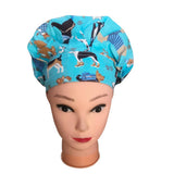 PUFF HAT PRINTED COTTON SURGICAL CAP NURSE HAT_CWAH3376