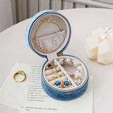 SIMPLE ROUND PORTABLE JEWELRY STORAGE BOX_CWMM1685
