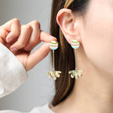 COLORFUL ENAMEL PENDANT NECKLACE EARRINGS SET_CWAJE2916