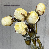 HIGH END BURNT EDGE ROSE BOUQUET FOR TABLE DECOR_CWMM6588