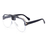 FASHION HALF FRAME TOAD ANTI ULTRAVIOLET SUNGLASSES_CWASG073
