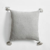 SIMPLE HANDMADE FOUR CORNER TASSEL THROW PILLOW_CWMM2382