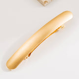 GOLD BRUSHED METAL SPRING HAIR CLIP FOR PONYTAILS_CWAHA6240