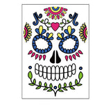 DAY OF THE DEAD FACE TATTOOS WATERPROOF MAKEUP_CWMM8386