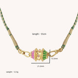 CREATIVE DOPAMINE TWIST IRREGULAR NECKLACE_CWMM3892