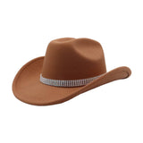 COUPLE FEDORA JAZZ HAT WESTERN ETHNIC WOOL HAT_CWAH04364