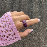 COLORFUL PASTORAL HEART THREE DIMENSIONAL RING_CWAJE1819