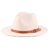 Solid English Woolen Flat Jazz Top Hat