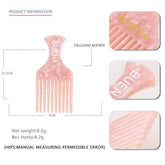ACETATE HAIR COMB WITH WIDE TEETH AND LONG HANDLE_CWAHA4233