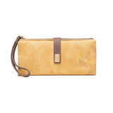 Women'S Long Vintage Matte Zip Clutch_Cwab2330