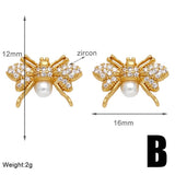 FASHIONABLE ZIRCON INLAID BEE EARRINGS_CWAJE0996