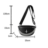 BELT BAG CROSSBODY BAG SUMMER WITH CHUNKY CHAIN_CWAB2067