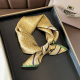 SILK SQUARE SCARF MAZE PRINT SUMMER WRAP_CWASC0611